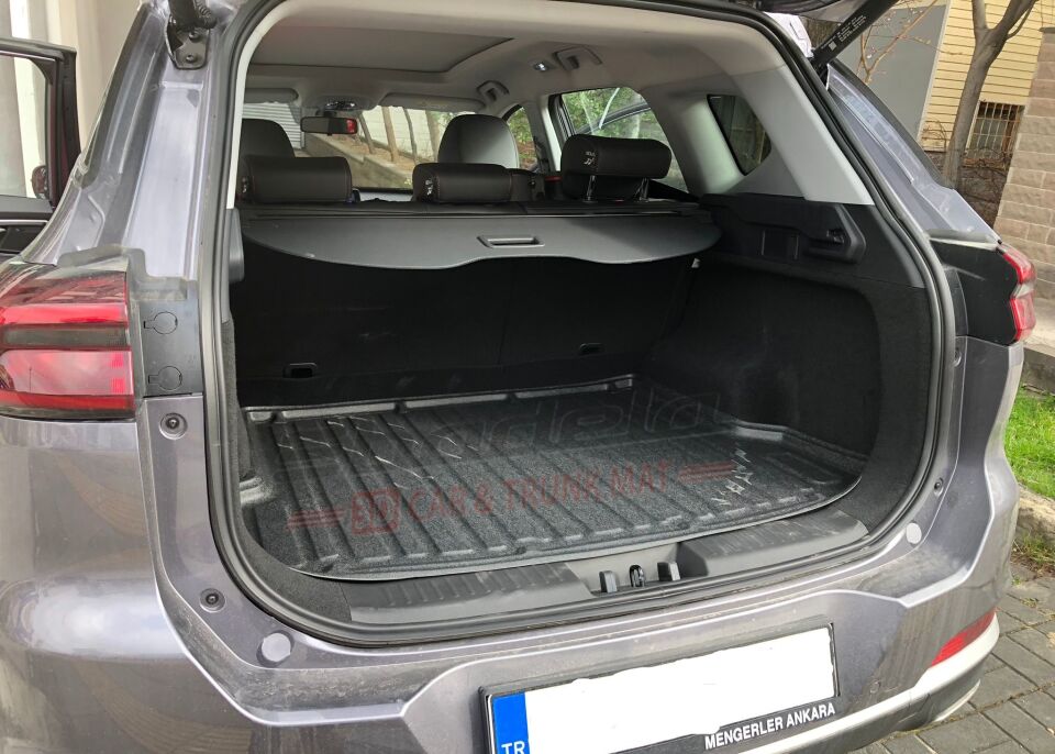 Chery Tiggo 7 Pro Max 2024-2025 Siyah 3D Kauçuk Kokusuz Bagaj Havuzu