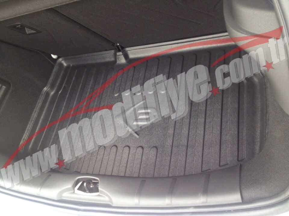 Citroën C3 Hatchback 2010-2017 Siyah 3D Kauçuk Kokusuz Bagaj Havuzu