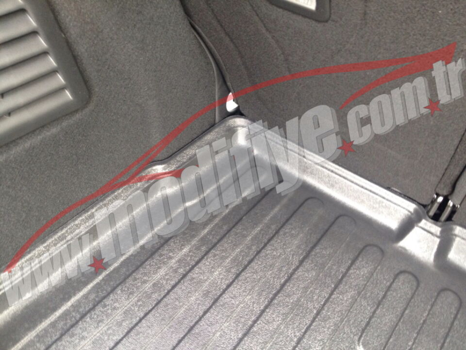 Citroën C3 Hatchback 2010-2017 Siyah 3D Kauçuk Kokusuz Bagaj Havuzu
