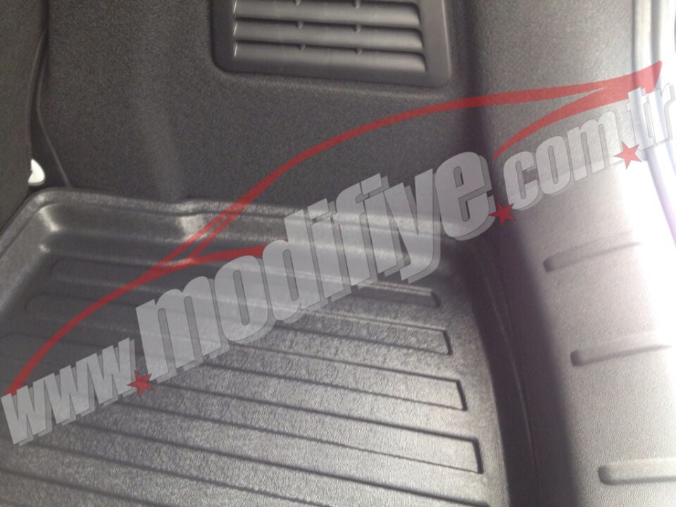 Citroën C3 Hatchback 2010-2017 Siyah 3D Kauçuk Kokusuz Bagaj Havuzu