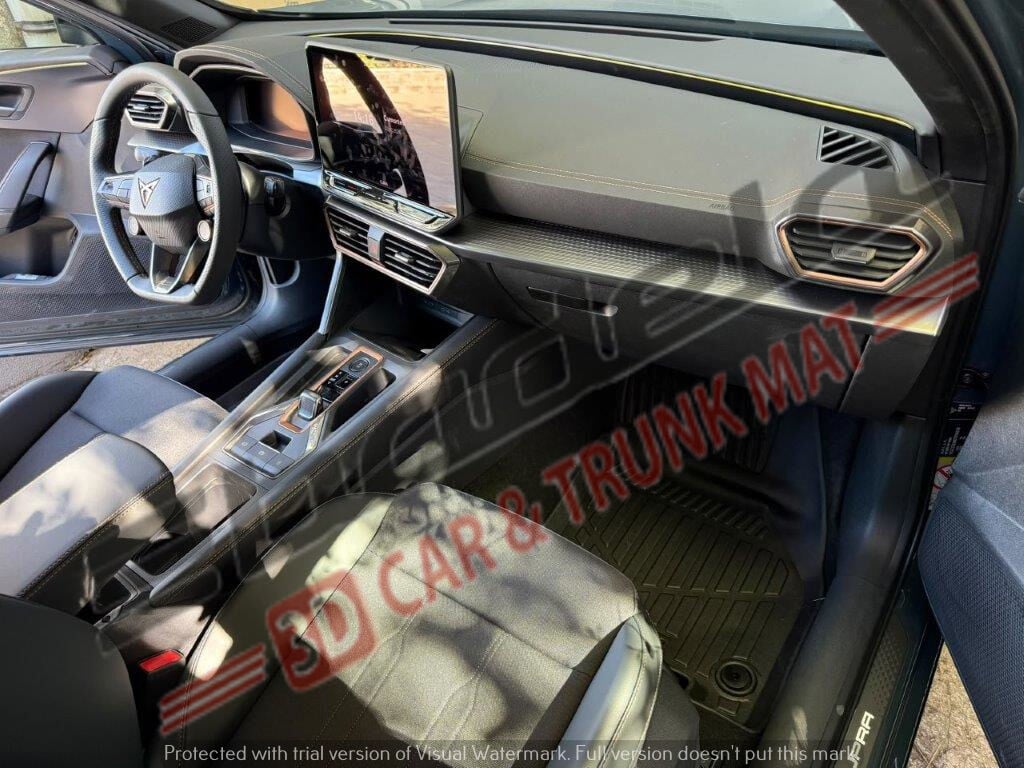 Cupra Formentor 2021-2026 Siyah 3D Kauçuk Kokusuz Oto Paspas