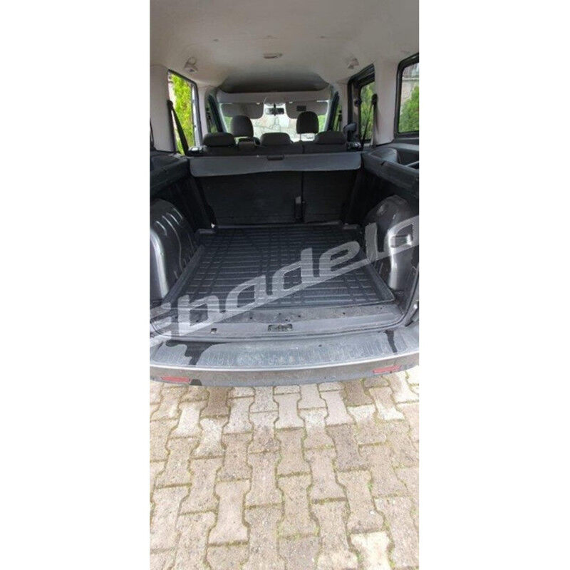 Fiat Doblo Maxi Koltuklu Uzun Şase 2010-2021 Siyah 3D Kauçuk Kokusuz Bagaj Havuzu