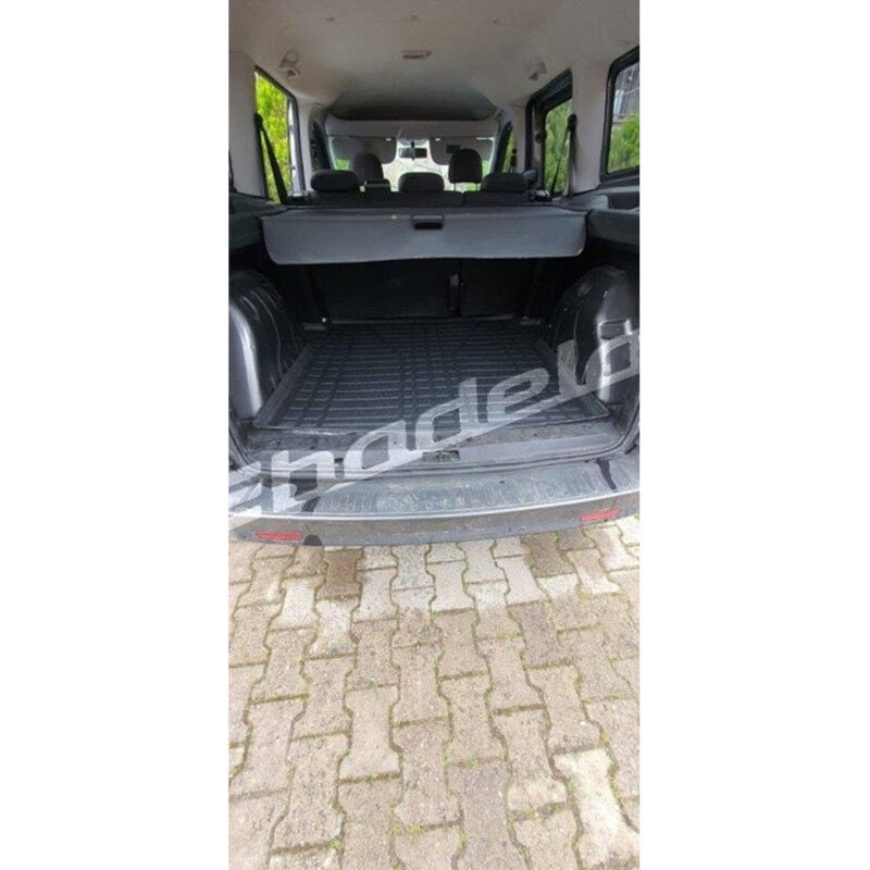 Fiat Doblo Maxi Koltuklu Uzun Şase 2010-2021 Siyah 3D Kauçuk Kokusuz Bagaj Havuzu