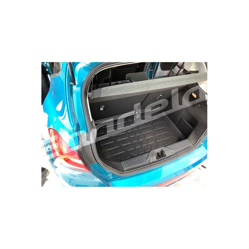 Ford Fiesta Hatchback 2017-2023 Siyah 3D Kauçuk Kokusuz Bagaj Havuzu