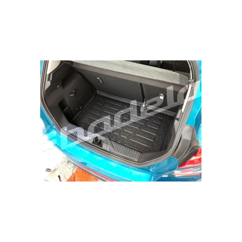 Ford Fiesta Hatchback 2017-2023 Siyah 3D Kauçuk Kokusuz Bagaj Havuzu