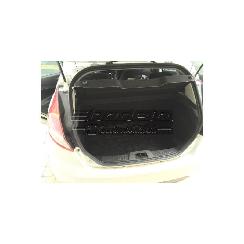 Ford Fiesta Hatchback 2008-2017 Siyah 3D Kauçuk Kokusuz Bagaj Havuzu