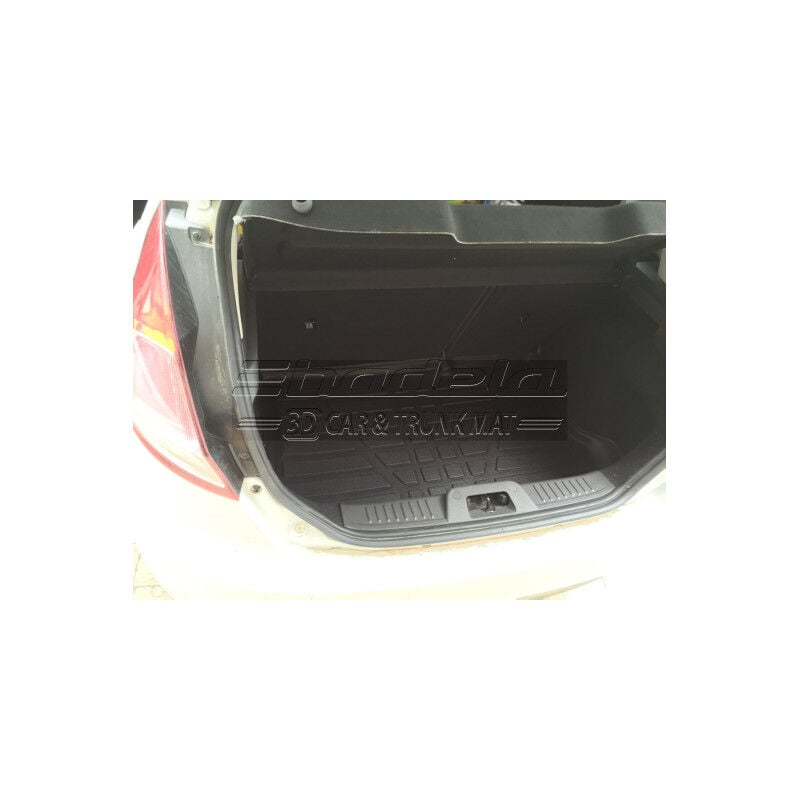 Ford Fiesta Hatchback 2008-2017 Siyah 3D Kauçuk Kokusuz Bagaj Havuzu