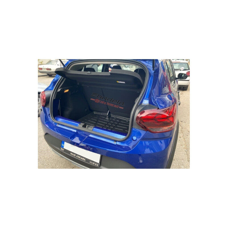 Dacia Sandero Hatchback 2021-2025 Siyah 3D Kauçuk Kokusuz Bagaj Havuzu