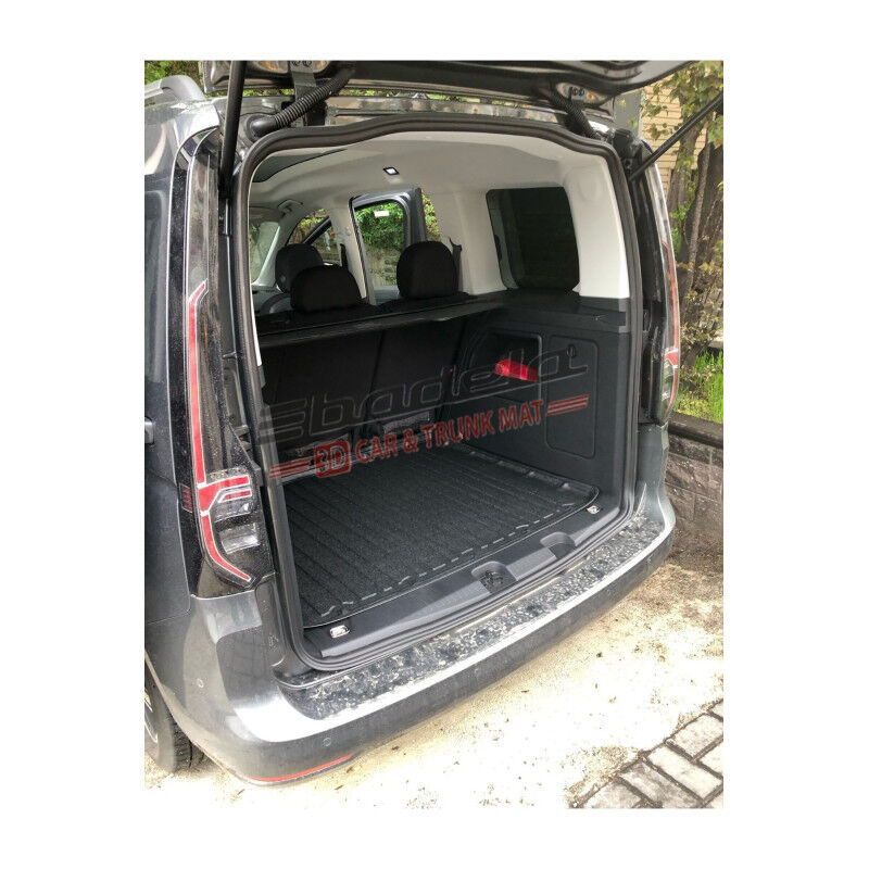 Volkswagen Caddy Koltuklu Van 2011-2020 Siyah 3D Kauçuk Kokusuz Bagaj Havuzu