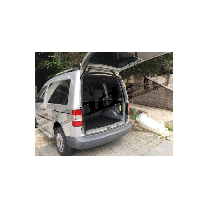 Volkswagen Caddy 2005-2009 Siyah 3D Kauçuk Kokusuz Bagaj Havuzu