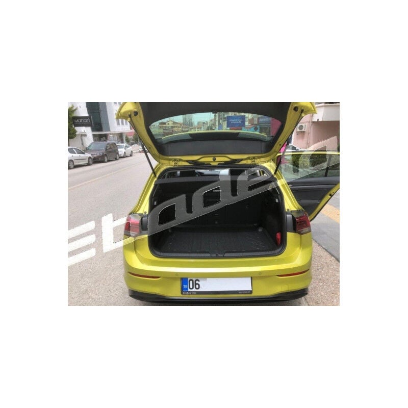 Volkswagen Golf 8 Üst Kademe 2022-2024 Siyah 3D Kauçuk Kokusuz Bagaj Havuzu