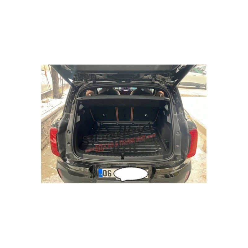 Mini Countryman U25 Elektrikli 2024-2026 Siyah 3D Kauçuk Kokusuz Bagaj Havuzu