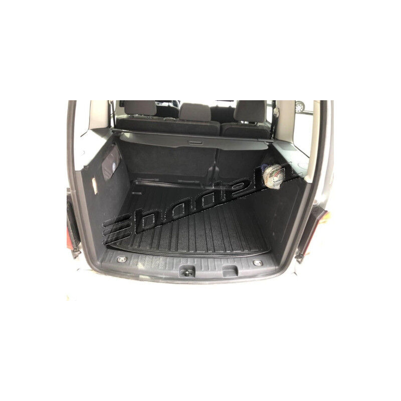 Volkswagen Caddy 2011-2020 Siyah 3D Kauçuk Kokusuz Bagaj Havuzu