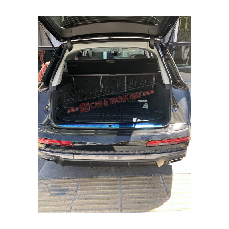 Audi Q7 2015-2025 Siyah 3D Kauçuk Kokusuz Bagaj Havuzu