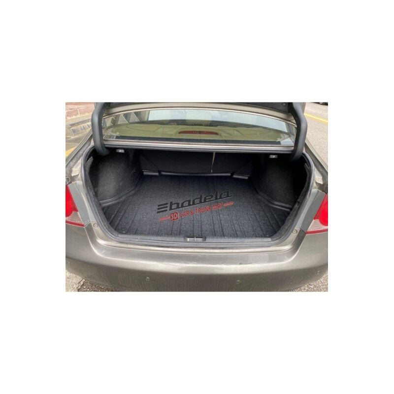 Honda Civic Sedan 2006-2012 Siyah 3D Kauçuk Kokusuz Bagaj Havuzu