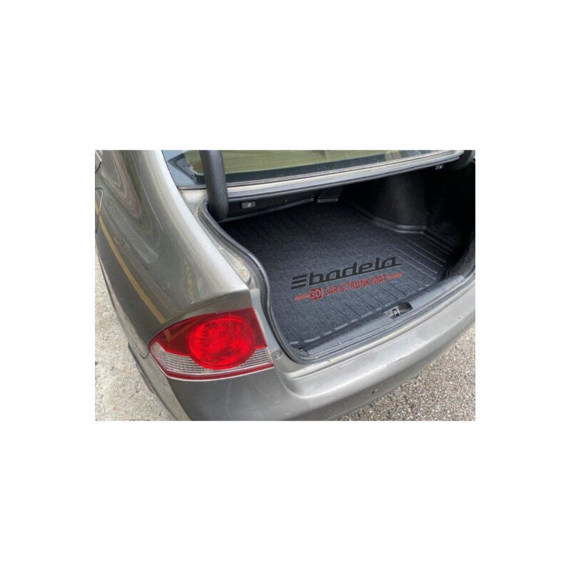 Honda Civic Sedan 2006-2012 Siyah 3D Kauçuk Kokusuz Bagaj Havuzu