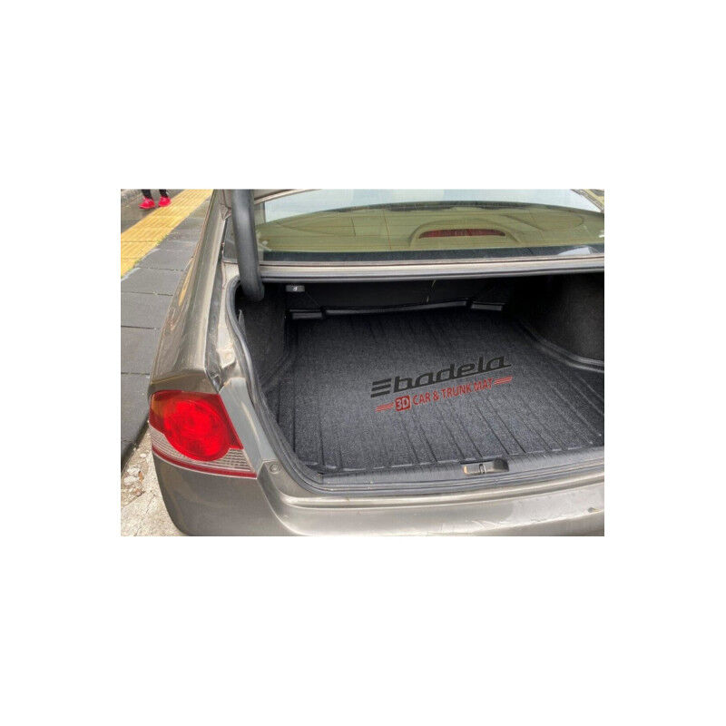 Honda Civic Sedan 2006-2012 Siyah 3D Kauçuk Kokusuz Bagaj Havuzu