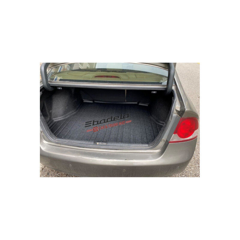Honda Civic Sedan 2006-2012 Siyah 3D Kauçuk Kokusuz Bagaj Havuzu