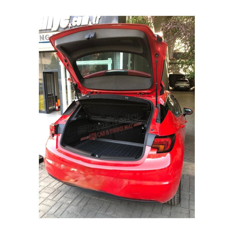 Opel Astra K Hatchback 2016-2020 Siyah 3D Kauçuk Kokusuz Bagaj Havuzu