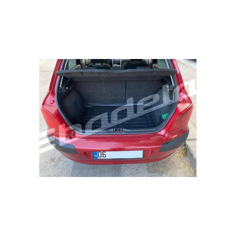 Peugeot 307 Hatchback 2001-2007 Siyah 3D Kauçuk Kokusuz Bagaj Havuzu