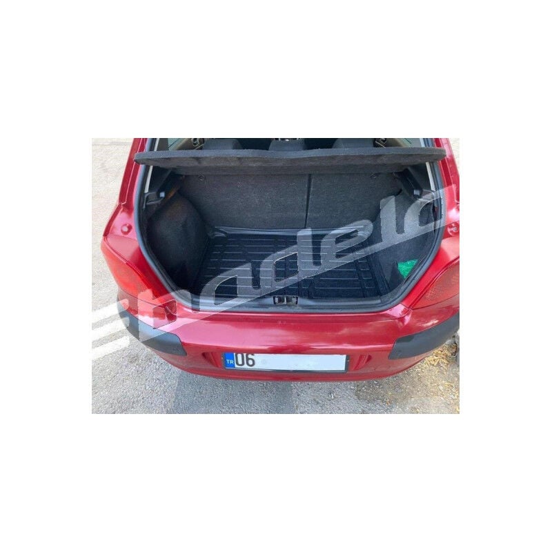 Peugeot 307 Hatchback 2001-2007 Siyah 3D Kauçuk Kokusuz Bagaj Havuzu