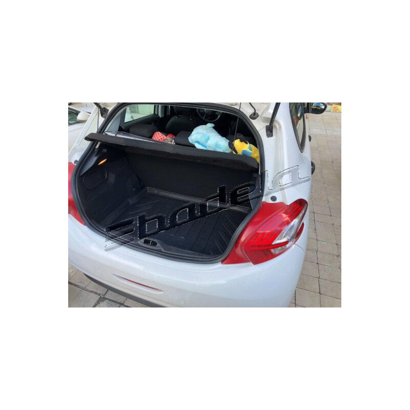 Peugeot 208 Hatchback 2012-2020 Siyah 3D Kauçuk Kokusuz Bagaj Havuzu