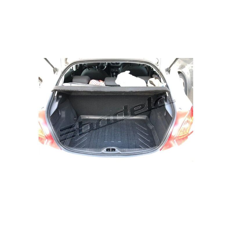Peugeot 208 Hatchback 2012-2020 Siyah 3D Kauçuk Kokusuz Bagaj Havuzu