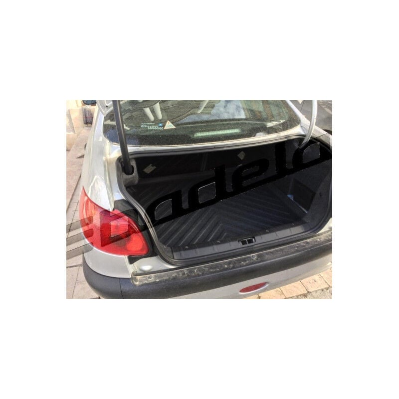 Peugeot 206 Sedan 2007-2015 Siyah 3D Kauçuk Kokusuz Bagaj Havuzu