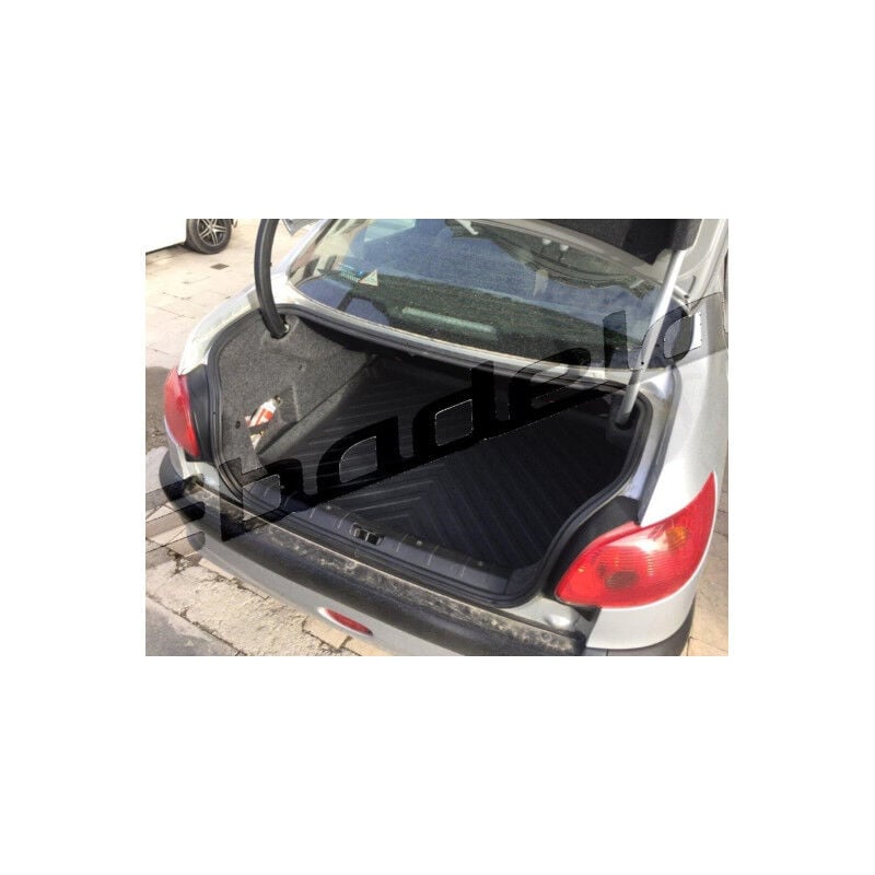 Peugeot 206 Sedan 2007-2015 Siyah 3D Kauçuk Kokusuz Bagaj Havuzu