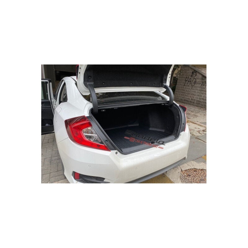 Honda Civic Sedan 2016-2021 Siyah 3D Kauçuk Kokusuz Bagaj Havuzu