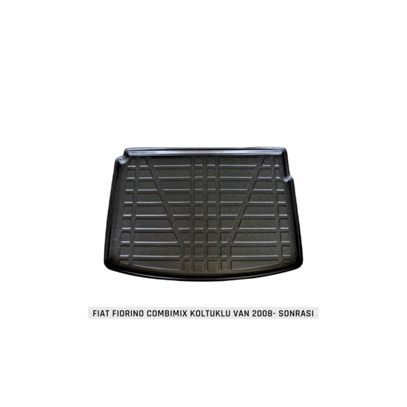 Fiat Fiorino 2008-2026 Siyah 3D Kauçuk Kokusuz Bagaj Havuzu
