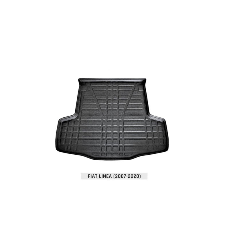 Fiat Linea Sedan 2007-2018 Siyah 3D Kauçuk Kokusuz Bagaj Havuzu
