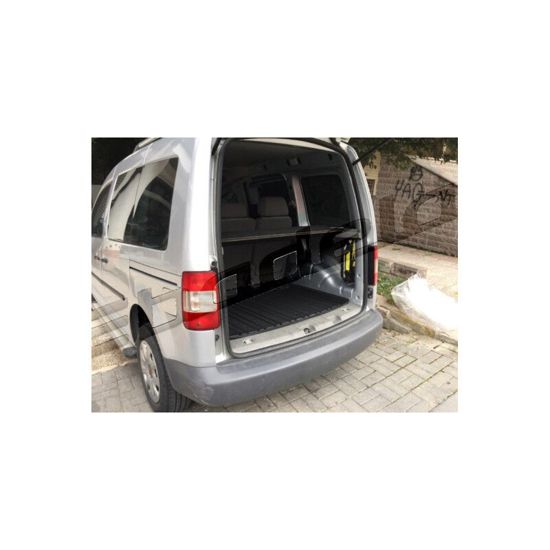 Volkswagen Caddy 2004-2010 Siyah 3D Kauçuk Kokusuz Bagaj Havuzu