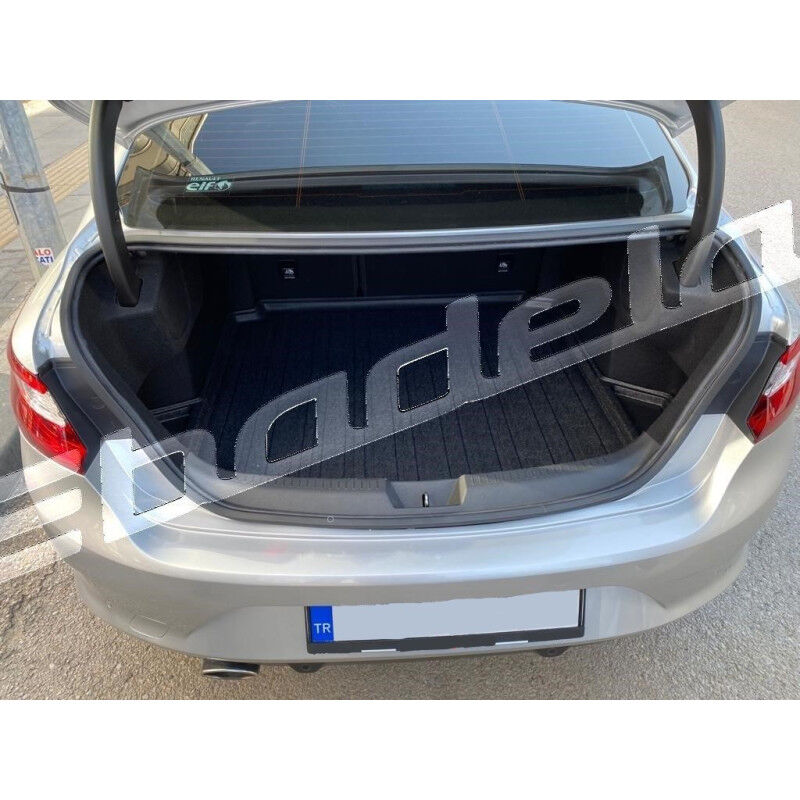 Badela Renault Megane 4 LFF Sedan 2016-2026 Siyah 3D Kauçuk Kokusuz Bagaj Havuzu