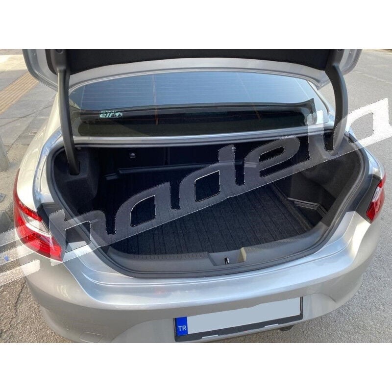 Badela Renault Megane 4 LFF Sedan 2016-2026 Siyah 3D Kauçuk Kokusuz Bagaj Havuzu