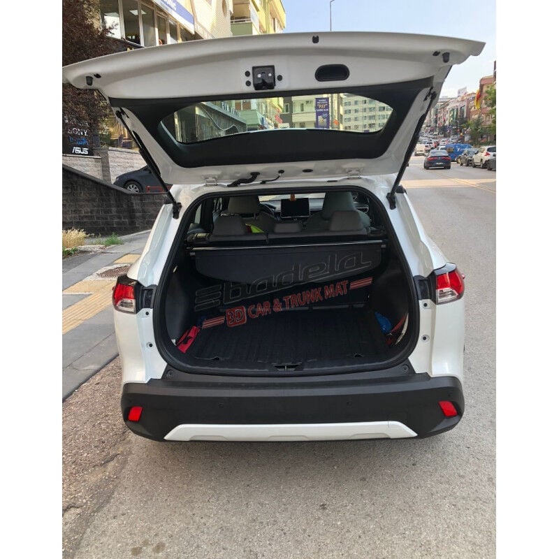 Badela Toyota Corolla Cross Hybrid Üst Kademe 2022-2025 Siyah 3D Kauçuk Kokusuz Bagaj Havuzu