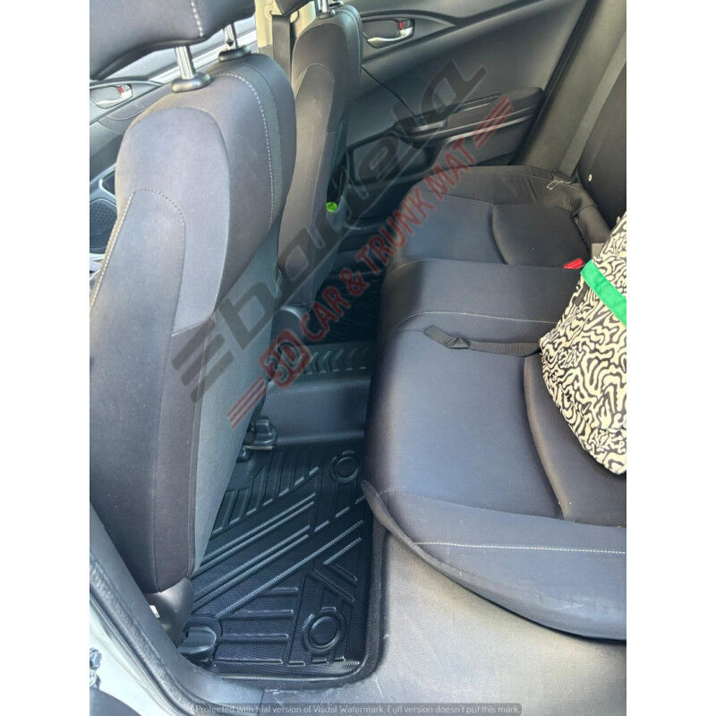 Honda Civic Sedan 2012-2016 Siyah 7D Oto Paspas Tam Uyumlu Tam Koruma