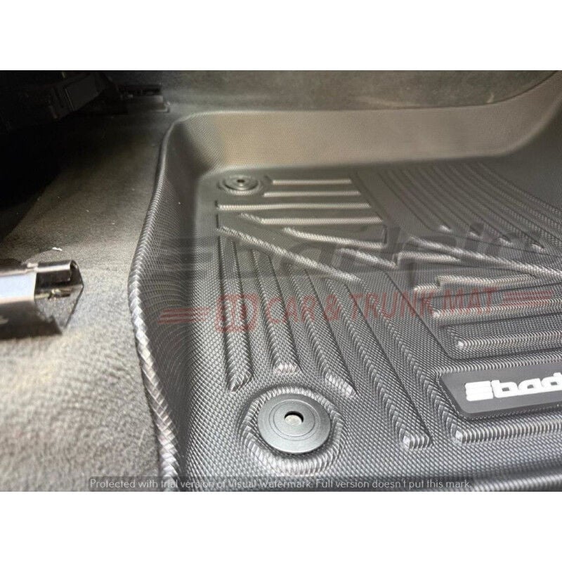 Audi Q7 2015-2025 Siyah 7D Oto Paspas Tam Uyumlu