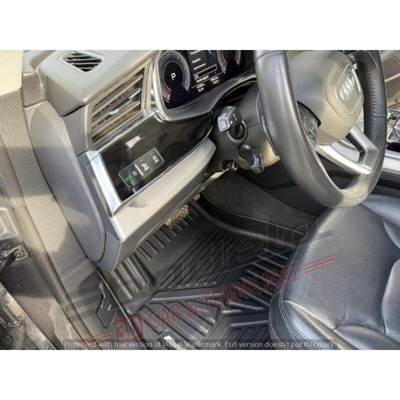 Audi Q7 2015-2025 Siyah 7D Oto Paspas Tam Uyumlu