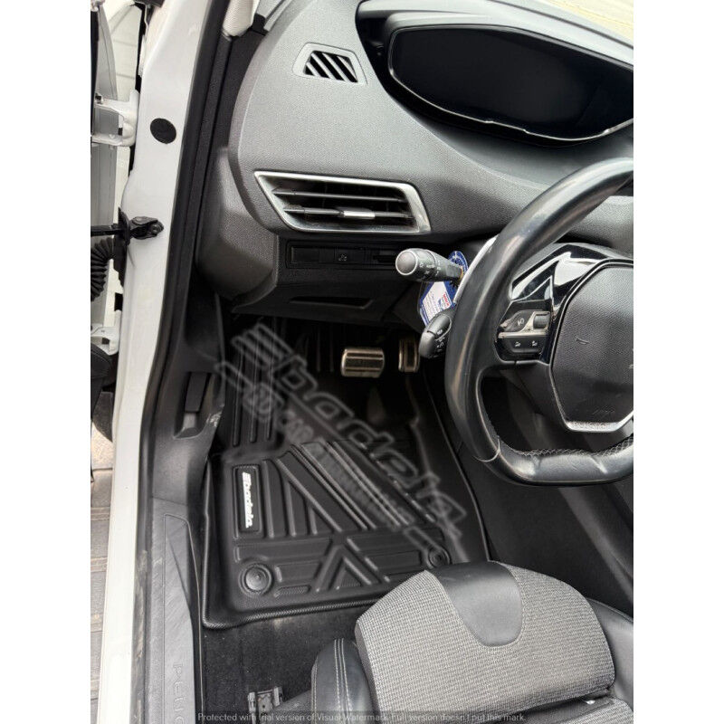 Peugeot 5008 2017-2023 Siyah 7D Oto Paspas Tam Uyumlu Tam Koruma