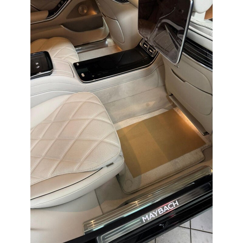 Mercedes-Benz S-Class W223 2020-2026 Siyah 7D Oto Paspas Tam Uyumlu Tam Koruma