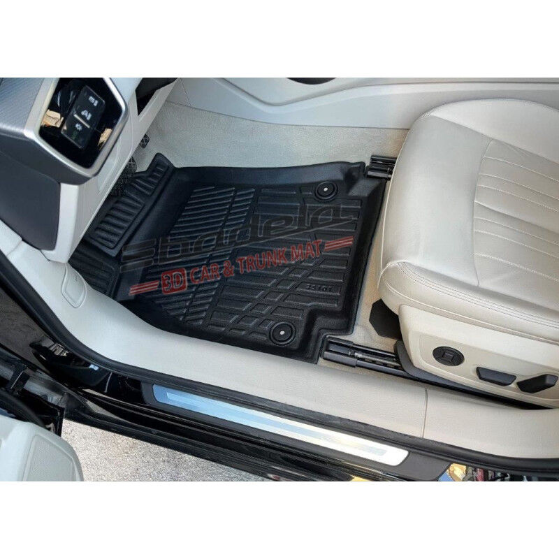 Audi A6 C9 2025-2026 Siyah 3D Kauçuk Kokusuz Oto Paspas Tam Uyumlu Tam Koruma