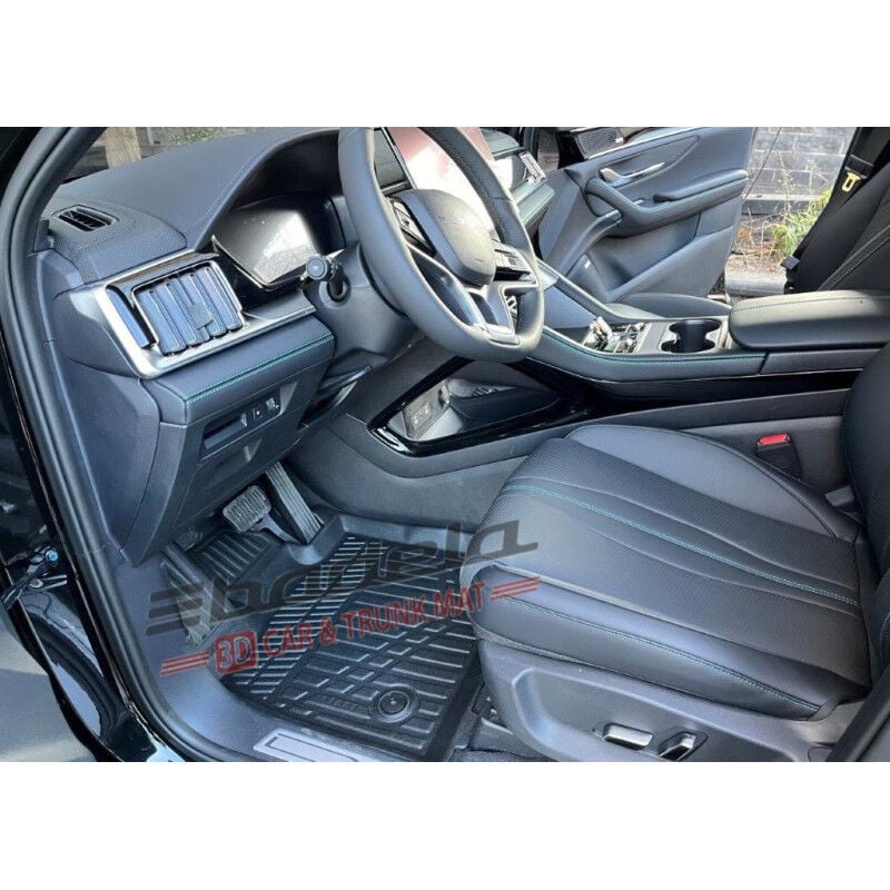 BYD Seal U 2024-2026 Siyah 3D Kauçuk Kokusuz Oto Paspas Tam Uyumlu Tam Koruma