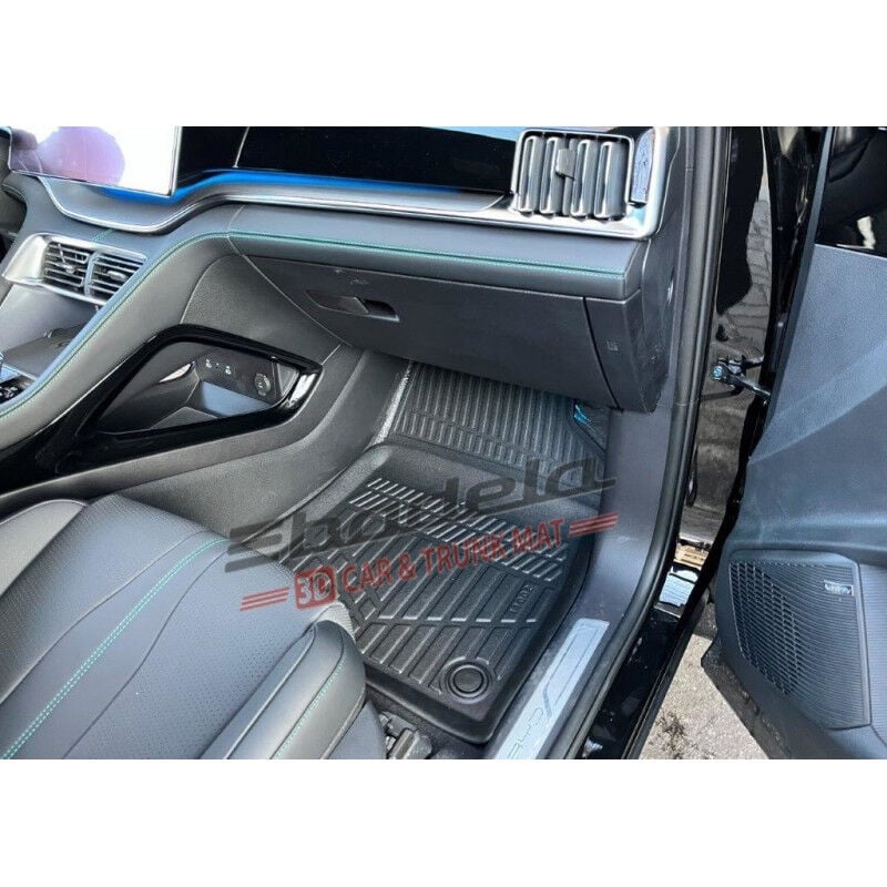 BYD Seal U 2024-2026 Siyah 3D Kauçuk Kokusuz Oto Paspas Tam Uyumlu Tam Koruma