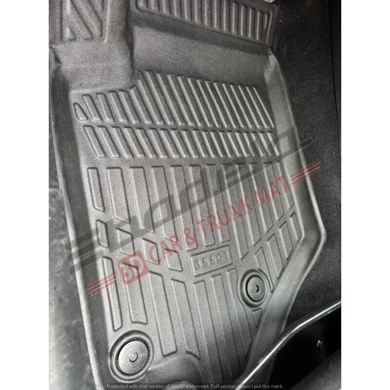 Citroën C3 Aircross A88 2020-2024 Siyah 3D Kauçuk Kokusuz Oto Paspas Tam Uyumlu Tam Koruma