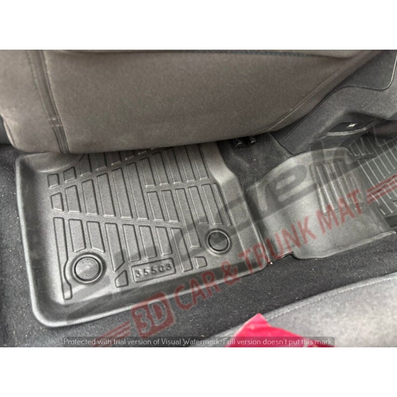 Citroën C3 Aircross A88 2020-2024 Siyah 3D Kauçuk Kokusuz Oto Paspas Tam Uyumlu Tam Koruma