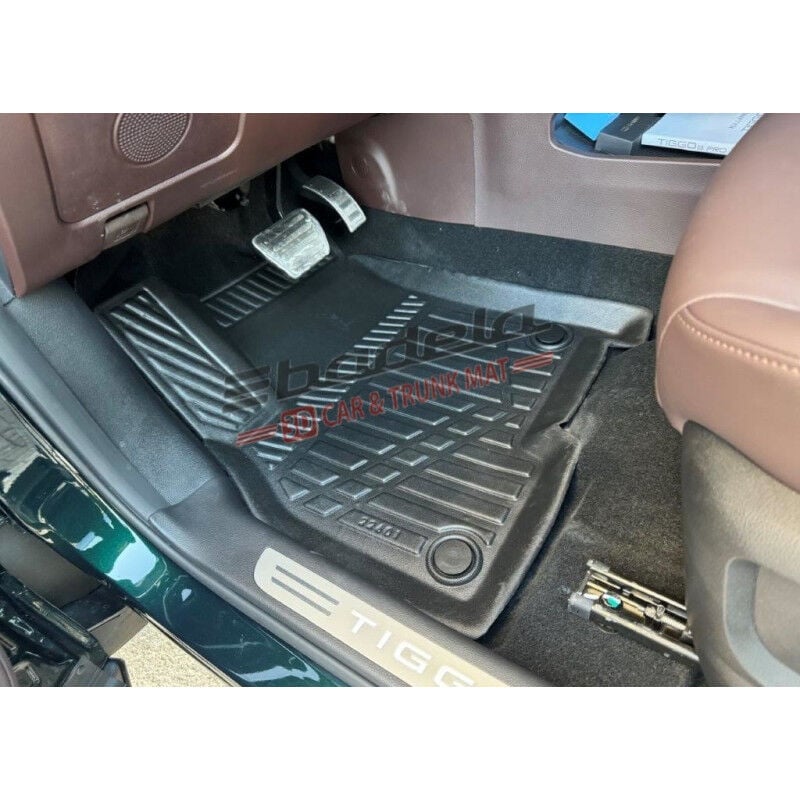 Chery OMODA 5 2023-2025 Siyah 3D Kauçuk Kokusuz Oto Paspas Tam Uyumlu Tam Koruma