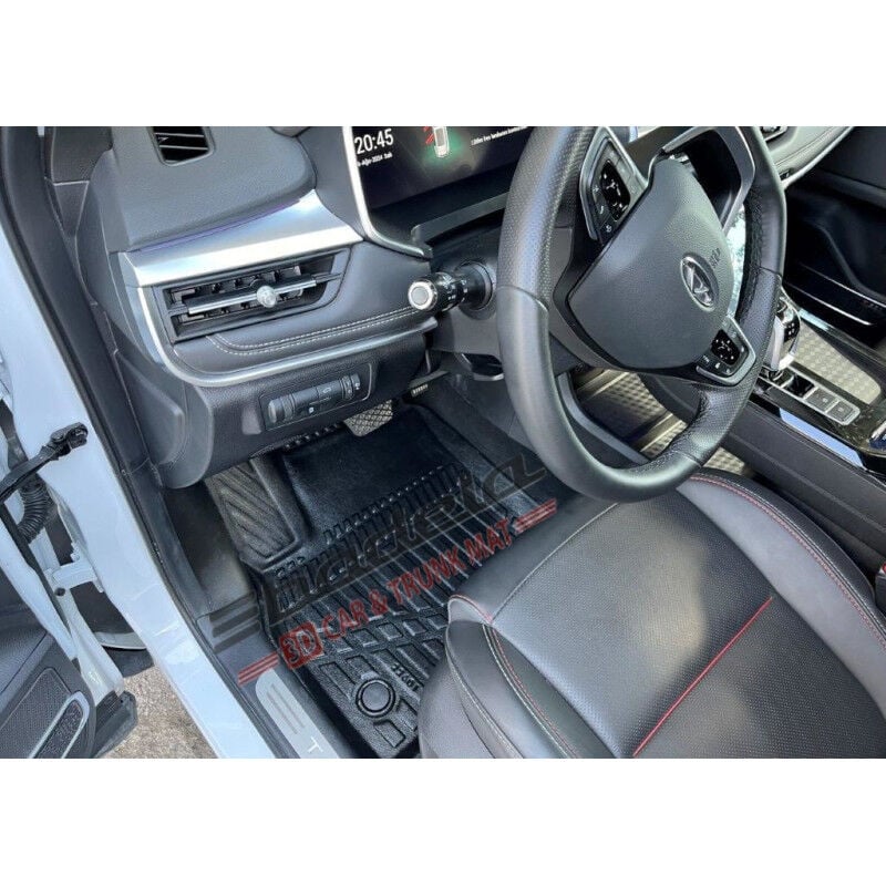 Chery TIGGO 7 PRO 2023-2025 Siyah 3D Kauçuk Kokusuz Oto Paspas Tam Uyumlu Tam Koruma
