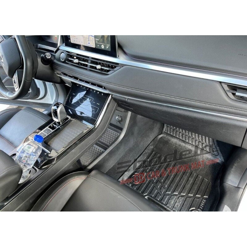 Chery Tiggo 7 Pro 2023-2025 Siyah 3D Kauçuk Kokusuz Oto Paspas Tam Uyumlu Tam Koruma