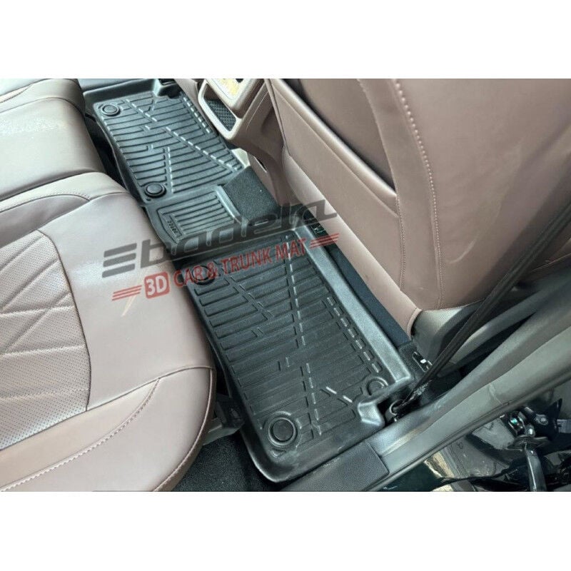 Chery Tiggo 8 Pro 2023-2024 Siyah 3D Kauçuk Kokusuz Oto Paspas Tam Uyumlu Tam Koruma